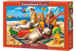 Puzzle-1000 Кошачий пляж